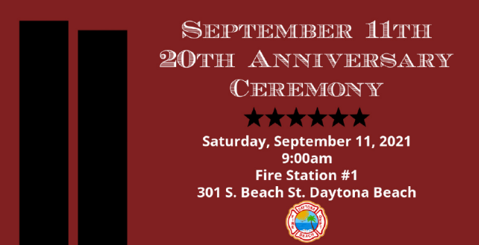 Daytona Beach Fire Department 9 11 20th Anniversary Ceremony