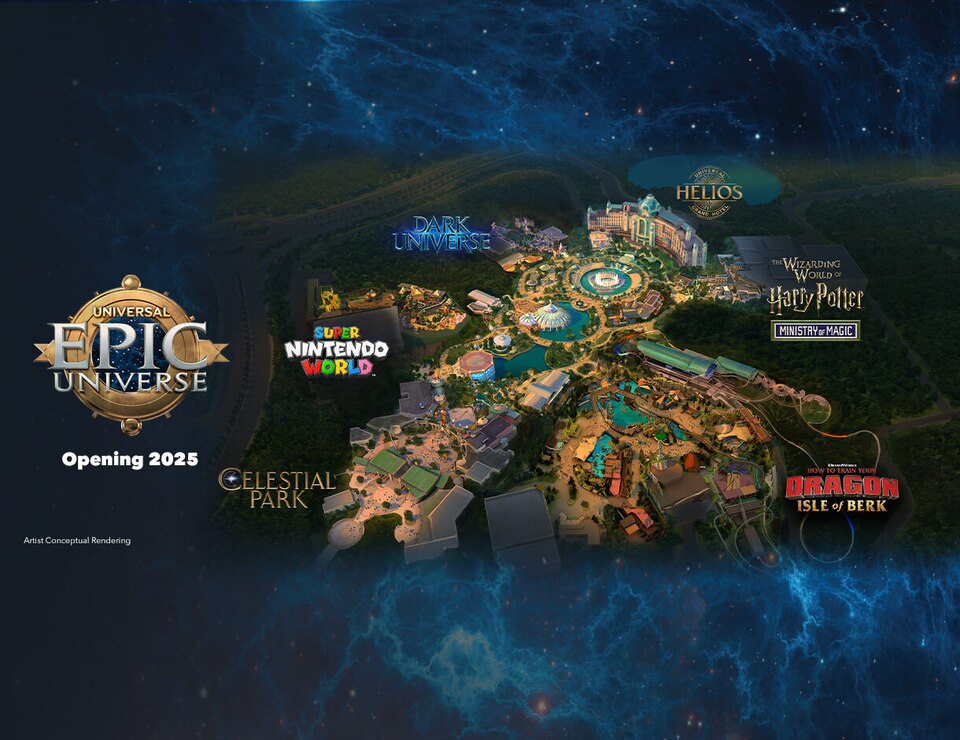 New Theme Park, Universal Epic Universe, Opens In 2025